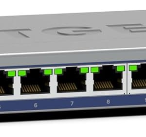 NETGEAR 16-Port Gigabit Ethernet Unmanaged Switch (GS316) - Desktop or Wall Mount, and Limited Lifetime Protection